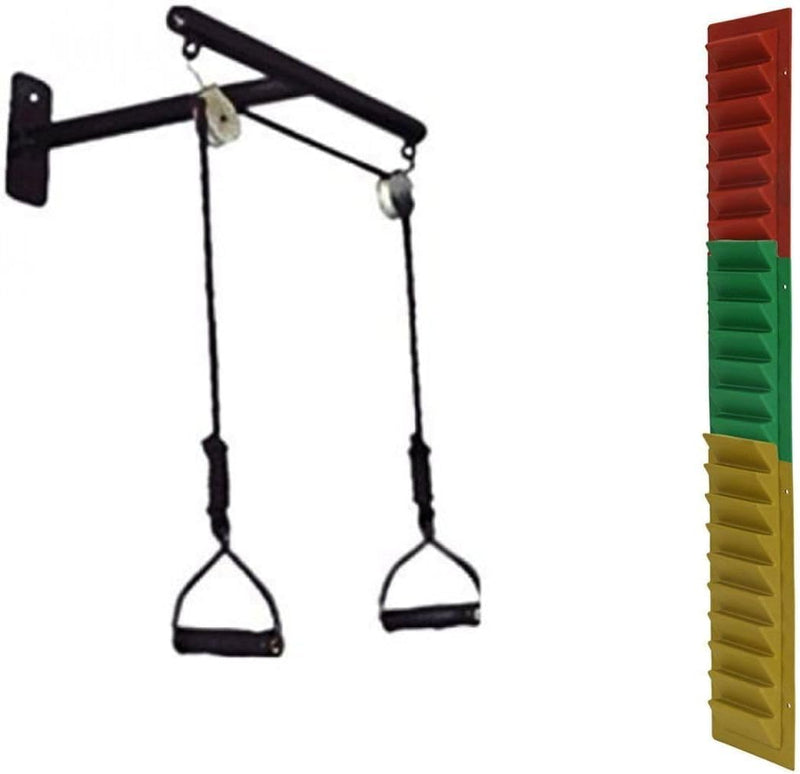 SPANCARE PHARMACEUTICALS T Shoulder Pulley with Shoulder Abduction Ladder T Pulley for Frozen Shoulder Finger Ladder Physiotherapy Exercise Equipment Pain Relief (Combo Pack) spancare