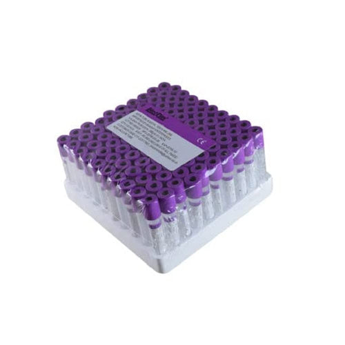 Purple Plastic NV Test Tube 2ml Pack of 100 (12x75 mm)
