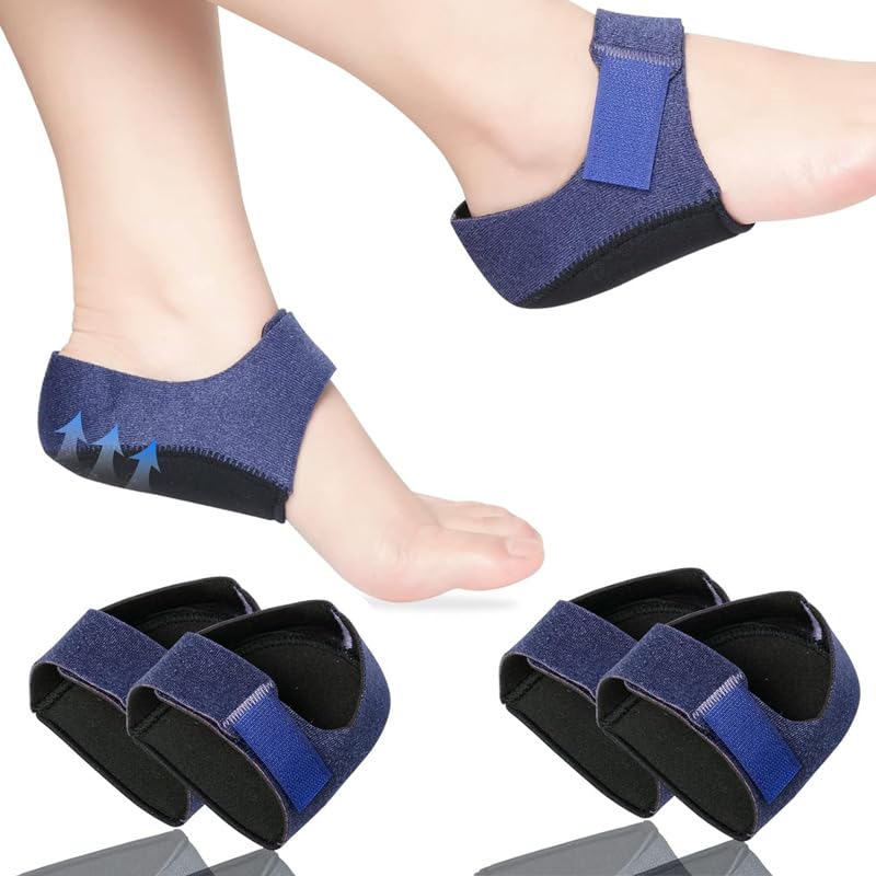 2 Pieces Plantar Fasciitis Heel Protectors and Gel Heel Cups – Premium Heel Pads for Women and Men to Relieve Heel Spur Pain, Achilles Tendonitis, and Cracked Heels; Shock-Absorbing Heel Inserts for Shoes with Superior Cushion Support -2 Pieces (Black, L