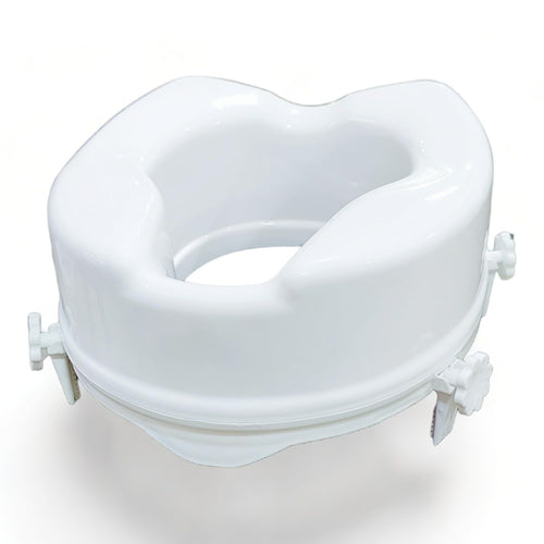 Commode Raiser 6 Inch Toilet Seat Elevator with Clips