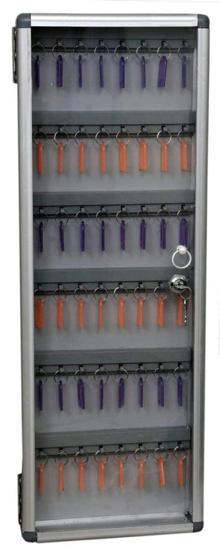 Spancare Silver Metal Key Manager (48 Keys) Keychain with Labels spancare