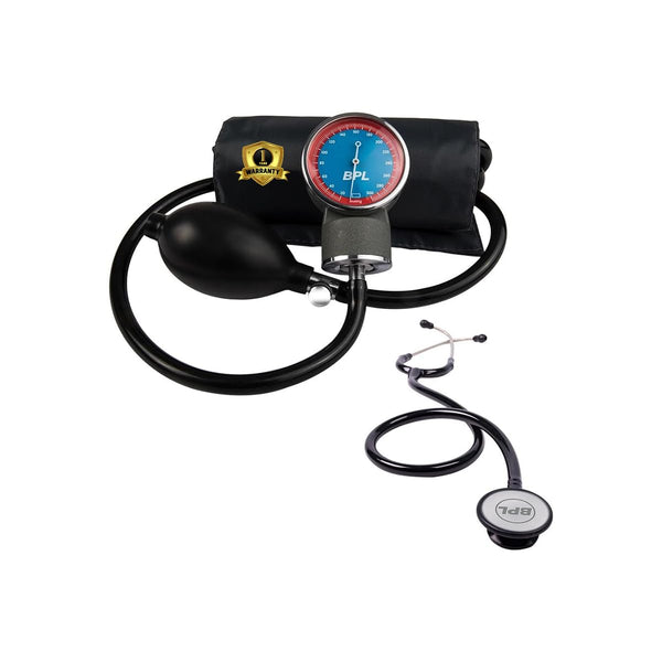 Manual Aneroid Sphygmomanometer BP Monitor with Stethoscope