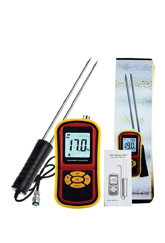 Grain Moisture Meter with Measuring Probe & Digital Display spancare