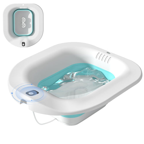Electric Sitz Bath Tub with Auto Flush Foldable Design