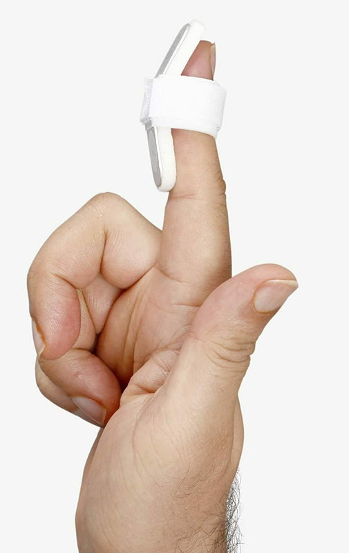 Spancare Mallet Finger Splint, Silver, Universal Size, 1 Unit, Inbuilt Hook Loop Tape spancare