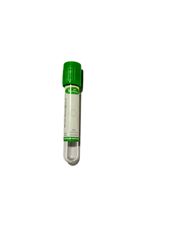 sodium heparin blood collection tube 2ml pack 100