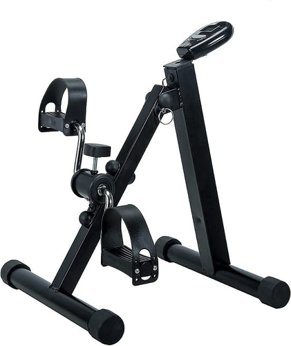 Spancare Pharmaceuticals Mini Cycle Pedal Exerciser with Adjustable Resistance and DigitalDisplay - Suitable for Light Exercise of Legs & Arms, and Physiotherapy at Home