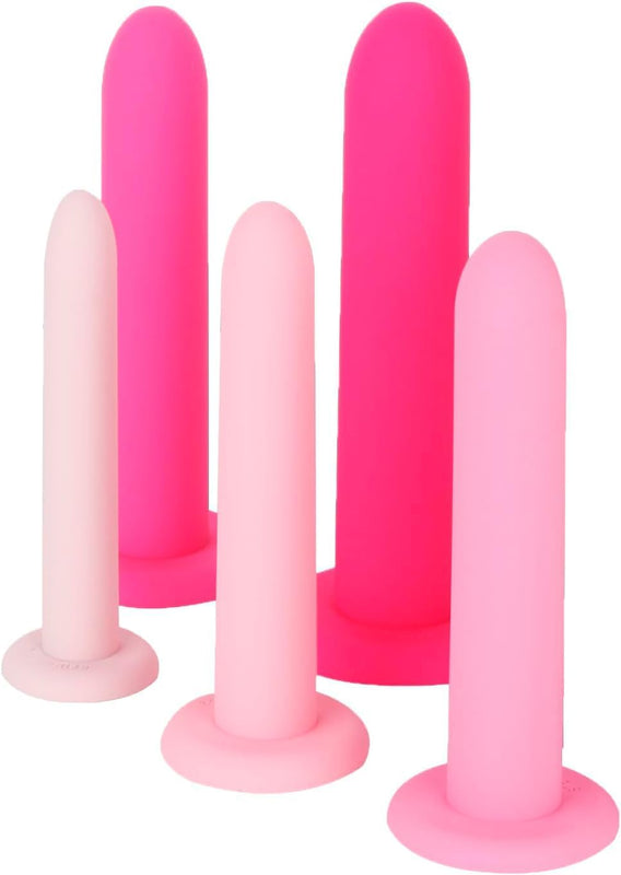 SPANCARE PHARMACEUTICALS V-Trainers with BPA Free Silicon Mattrial | Set in 5 Diameter Sizes - 1.2 cm, 1.5 cm, 2.05 cm, 2.55 cm, 3.13 cm | Each Dilator Length 6.25 inch spancare