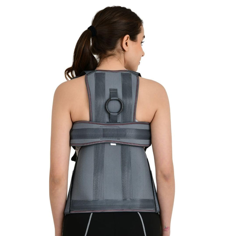 SPANCARE PHARMACEUTICALS Premium Dorso Lumbar Spinal Brace | Support Belt for Back & Shoulder |Straightener Posture Corrector |(Universal) spancare