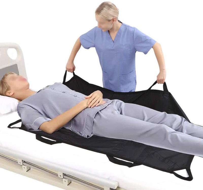 SPANCARE PHARMACEUTICALS Positioning Sheet with Handles 42" X 36" | Made with a Double Layer for Added Strenght |Transfer Sheet for Turning, Repositioning & Sitting up spancare