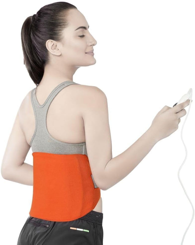 Heating Belt | Heat Therapy to Soothe Sore Muscles, Decreases Joint Stiffness & Relieve Pain| Put it on for Spondylosis, Joint Pain for Men & Women" (Mini) spancare