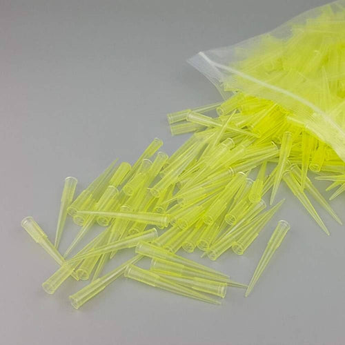 micro pipette tips 1-200ul yellow pack of 1000