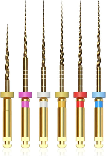 Rotary Files (Pack of 6) for Root Canal Treatment (S2 25mm)