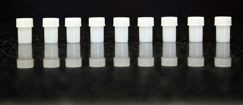 Half Dram Plastic Vials – Milky White Homeopathy Bottles (Pack of 100)