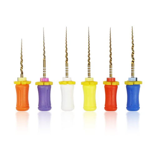 Hand File 21mm Assorted SX-F3 | Gold - (Pack of 6)