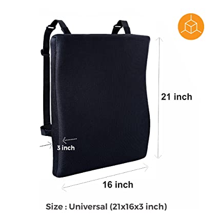 Back Support Cushion for Office Chair–Memory Foam Ergonomic Support