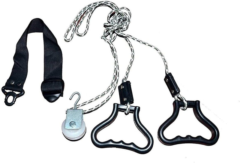 Spancare Plastic Handle Overhead Hand Shoulder Pulley Equipment Kit with Rope for Home spancare