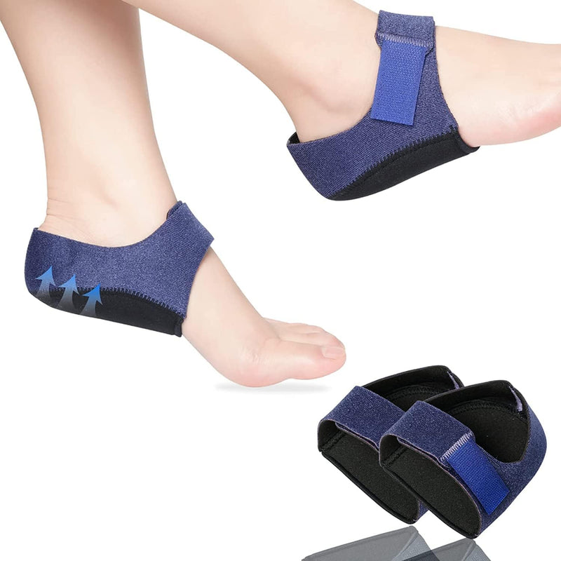 Heel Pain Relief Pad Cushion | Silicon Gel Cups for Ankle Pain | Spur Shoe Support for Men & Women for Plantar Fasciitis | Swelling | Shock Absorption (1 Pair) (Small (Women)) spancare