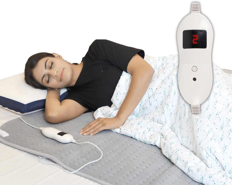 SPANCARE PHARMACEUTICALS Digital Electric Blanket for Single Bed, Bed Warmer for Single Bed, 60"x36", 5 Heat Settings, 2 Hr Auto Cutoff spancare