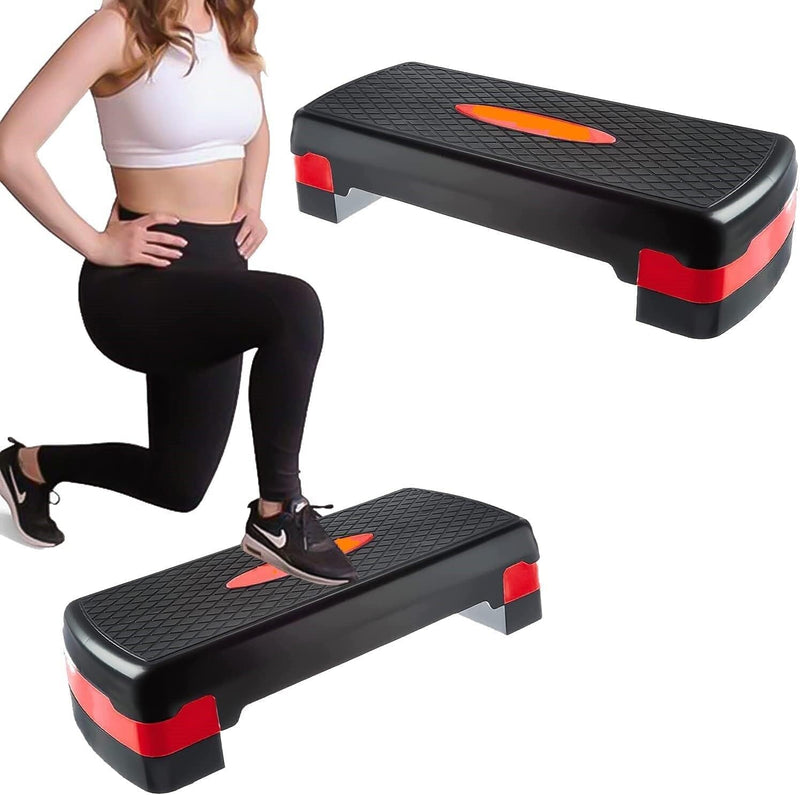 Spancare Adjustable Aerobic Stepper Multi Level/High Adjustment Fitness Stepper for Cardio spancare