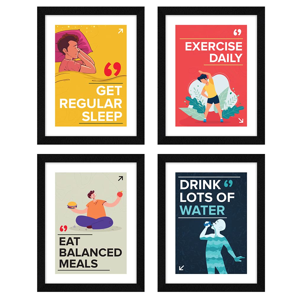 Health Quotes Wall Frame Set