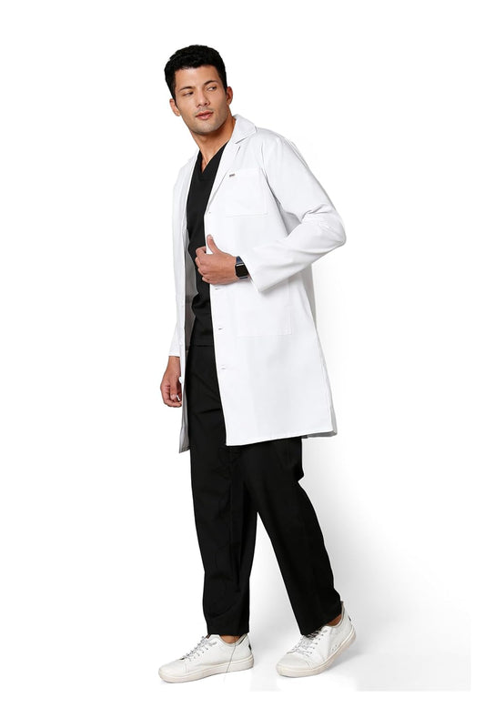 Medical Lab Coat for Men | Long Sleeve Poly Viscose Uniform