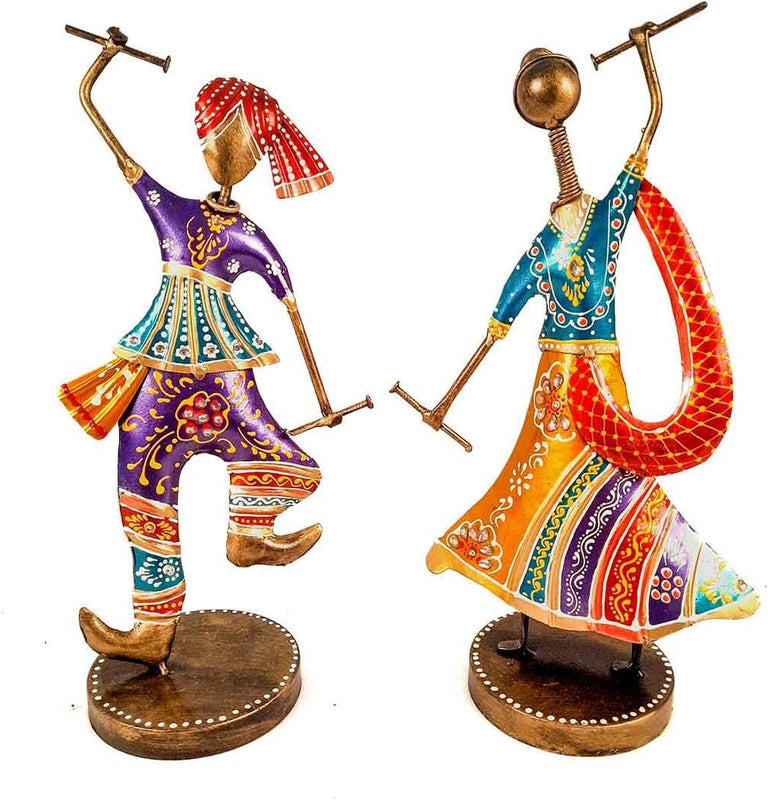 Couple Dancing Showpiece with Dandiya