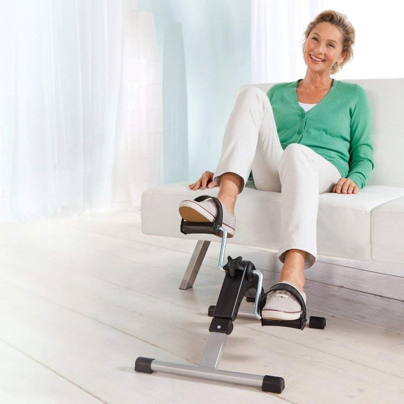 SPANCARE PHARMACEUTICALS Pedal Exercise Mini Bike/Cycle Aid with Adjustable Resistance, Ab Care King Toner spancare