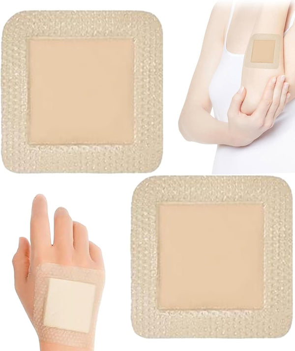 Bed Sore Patch 10x10cm Silicone Foam Dressing 2PCS