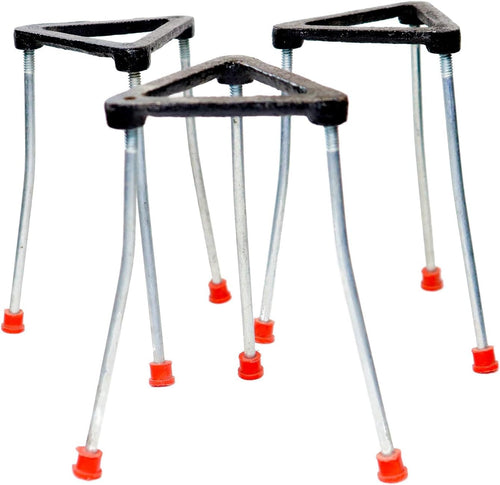 Tripod Iron Stand for Lab Pack of 3 with Wire Gauge
