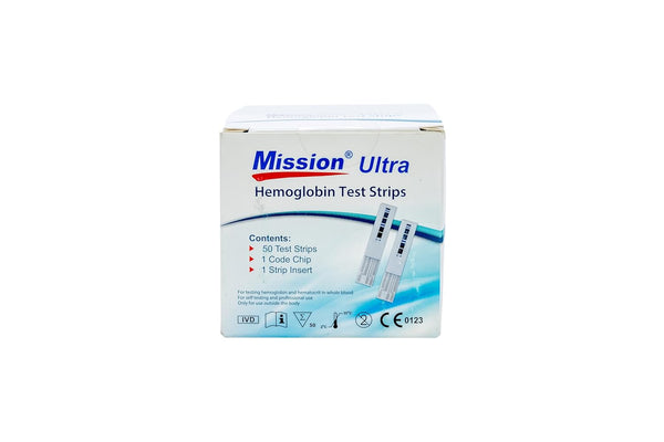 Hemoglobin Test Strips Mission Ultra for Accurate Testing