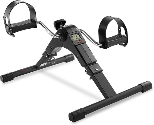 Spancare Pharmaceuticals Mini Cycle Pedal Exerciser with Adjustable Resistance and Digital Display - for Light Leg and Arm Exercise and Physiotherapy at Home