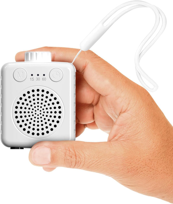 Noise Player with 20 Soothing Sounds for Better Sleep, Stress Relief, Relax Mind and Body| Rechargable, Auto Timer,Portable White spancare