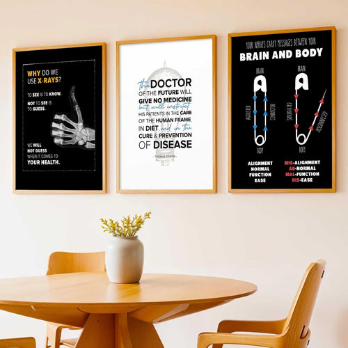 Doctors Motivational Wall Art Posters – Medical Decor Set