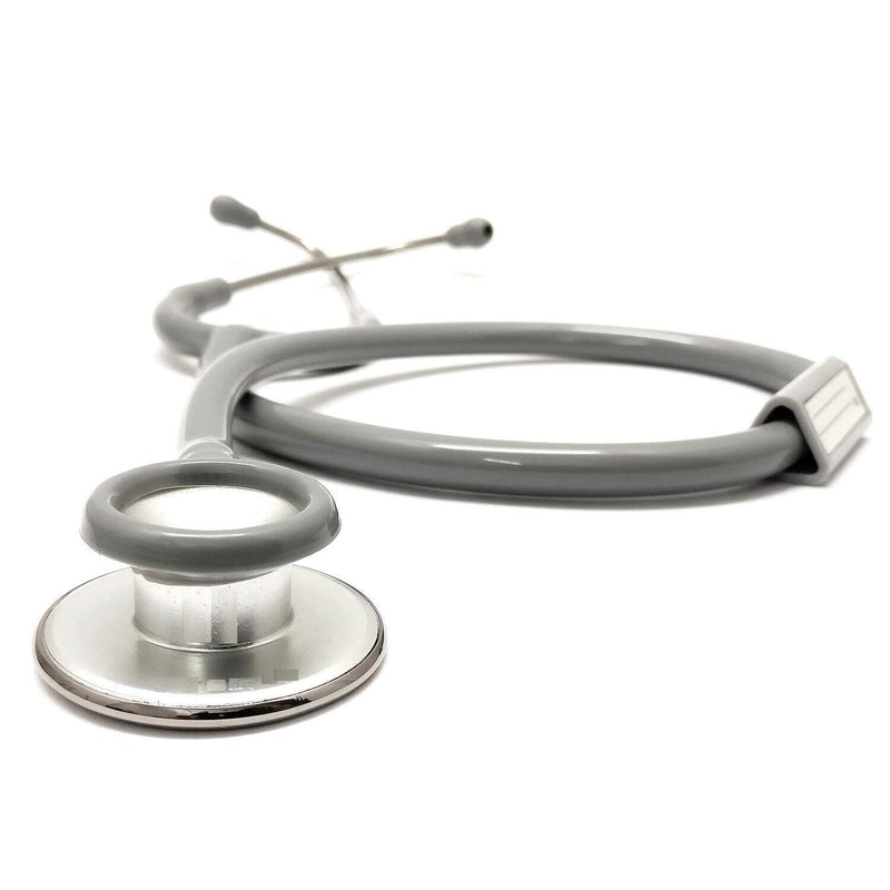Spancare Silvery Stethoscope Light Weight alluminium (Grey Color Tube) (Pack of 1) spancare