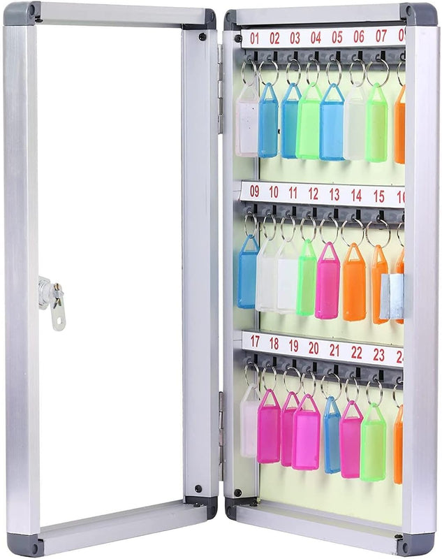 Spancare Key Holder for Wall Stylish, 24 Key Slots Key Stand for Wall, Office & Shops spancare