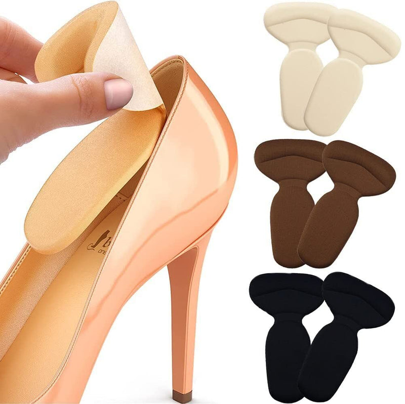 Spancare 6pcs Shoe Insole Reusable Soft Shoe Inserts Heel Cushion Pads Self-Adhesive spancare
