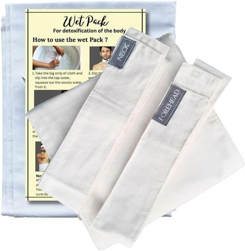 Wet Pack Cotton Patti for Detox & Pain Relief | Satvik
