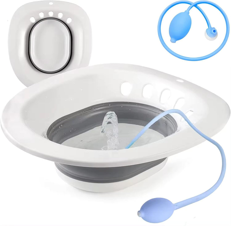 Sitz Bath Tub for Adult,Sitz Bath Tub,Portable Bath Tub for Adults,Sitz Bath,Foldable Bath Tub for Adults,Piles,Postpartum Essentials,Sitz Bath,Sitz Bath Tub,Sitz Bath Tub for Adult,White spancare