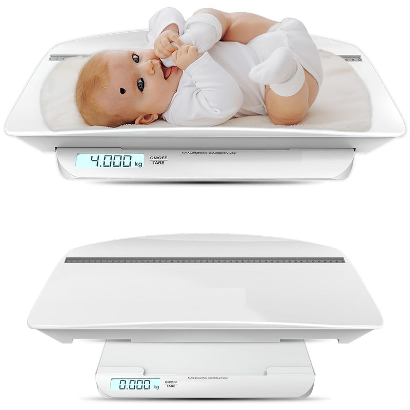 Digital Baby Weighing Scale with Height Meter & Baby Tray - Infant Weighing Machine - Up to 20Kg Weight Capacity - Accurate and Reliable Measurements spancare