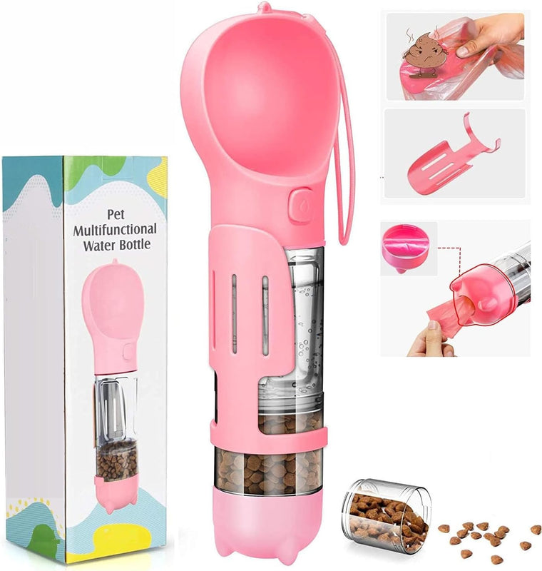Dog Water Bottles Portable Leak Proof Dog Water Dispenser with Drinking and Feeding Function 300ml spancare