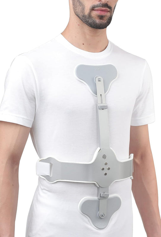 SPANCARE PHARMACEUTICALS Ash Brace (Hyper Extension Brace), Silver, 1 Set (Long(Above 5'6") Feet) spancare