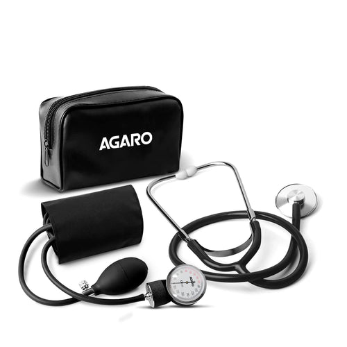 Aneroid Sphygmomanometer with Stethoscope Large Dial BP