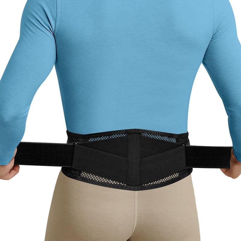 Thin & Lightweight Back Brace for Lower Back Pain Relief – Slim, Breathable Back Support Brace for Sciatica, Herniated Disc – Adjustable Lumbar Support Belt for Men & Women, All Day Comfort spancare