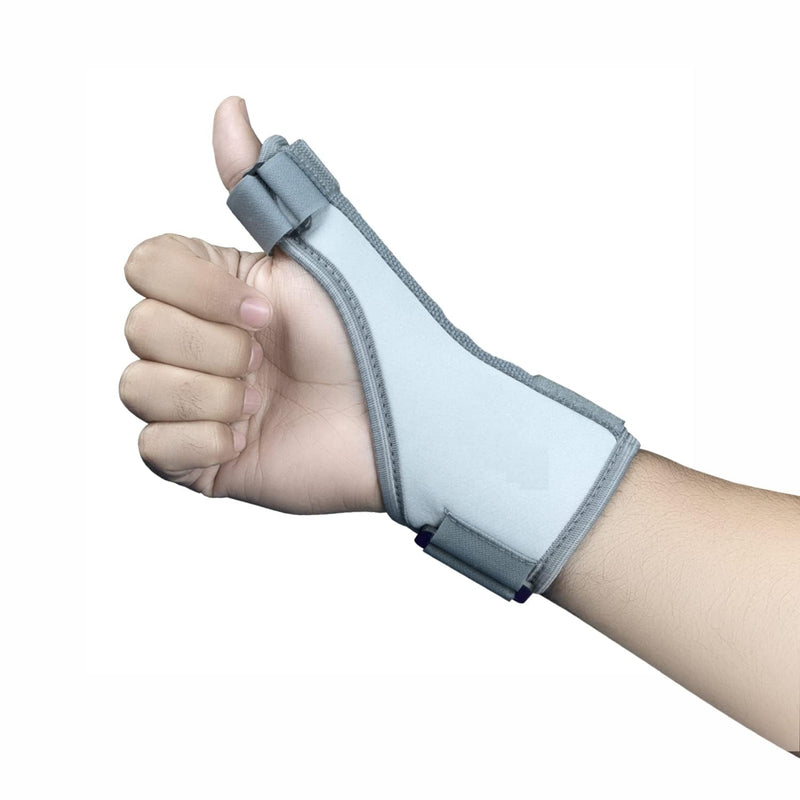 SPANCARE PHARMACEUTICALS Thumb Splint Support for Right/Left Hands, Carpal Tunnel & Trigger Thumb Support for Pain Relief with Wrist Wrap|Thumb Brace, Allows Hand Movements Grey spancare