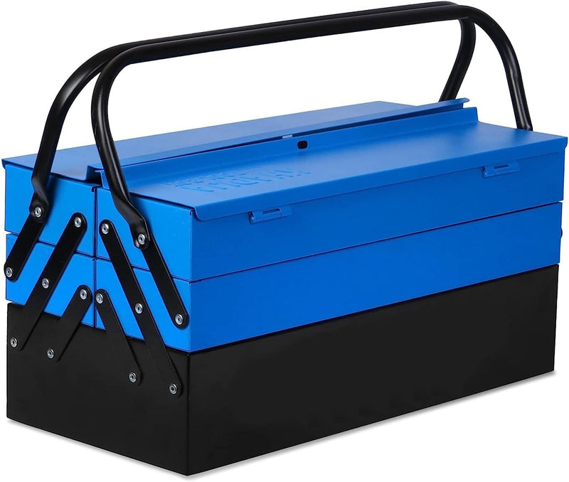Spancare Metal Five Compartment Double Handle Big Storage Professional Tool Box (Multicolor) spancare