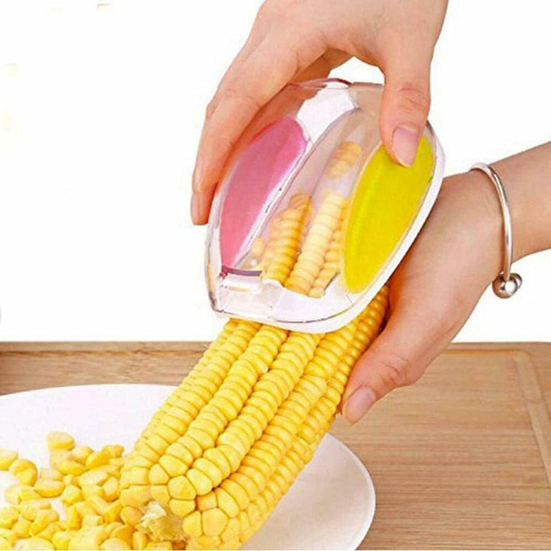 Magic Plastic with Steel Blades Corn Remover Kernel Stripper Peeler Cutter Seeds spancare