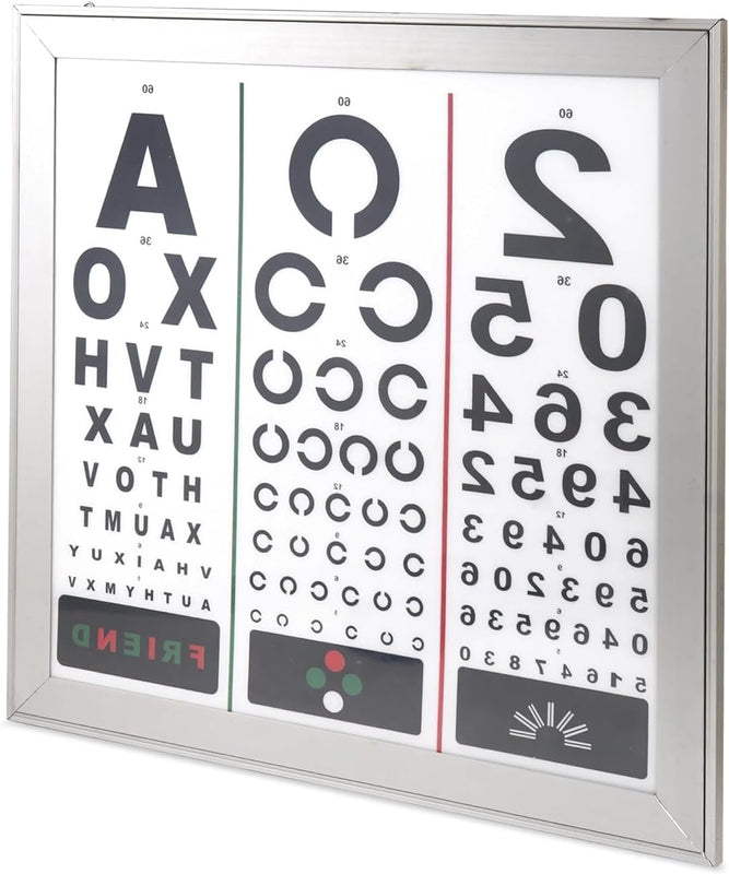 SPANCARE PHARMACETUICALS LED Vision Chart with 2 Languages, 9.8 ft spancare