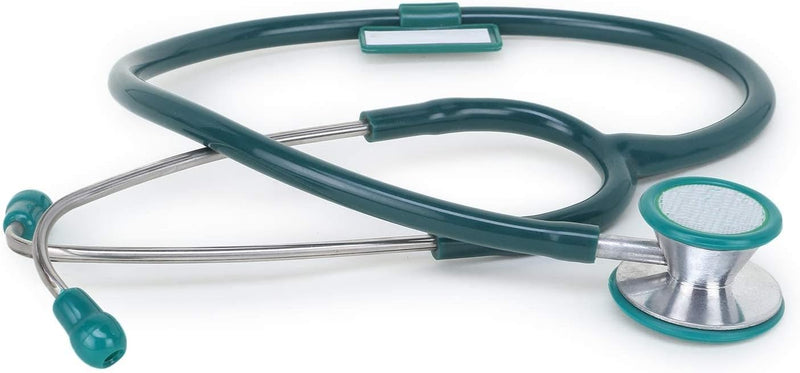 Dual Head Stethoscope Cardiology for Doctors and Medical Student Pediatric and Adult Stethoscope (Green) spancare
