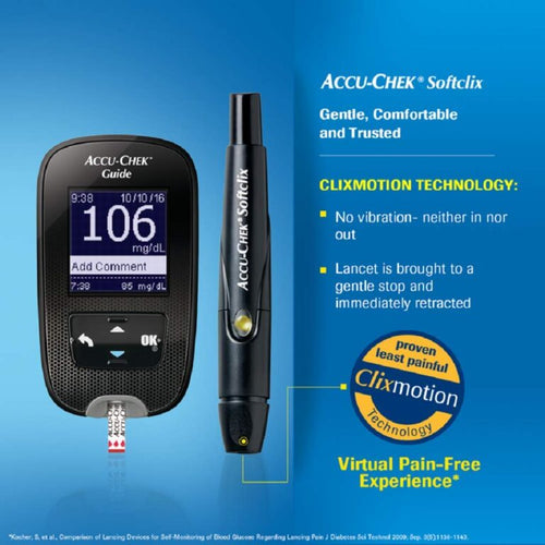 Accu-Chek Guide Glucometer Kit with Bluetooth & 10 Strips